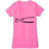 Ladies' Jersey Short-Sleeve Deep V-Neck T-Shirt Thumbnail