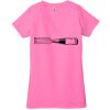 Ladies' Jersey Short-Sleeve Deep V-Neck T-Shirt Thumbnail