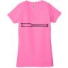 Ladies' Jersey Short-Sleeve Deep V-Neck T-Shirt Thumbnail