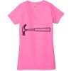 Ladies' Jersey Short-Sleeve Deep V-Neck T-Shirt Thumbnail