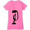 Ladies' Jersey Short-Sleeve Deep V-Neck T-Shirt Thumbnail