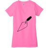 Ladies' Jersey Short-Sleeve Deep V-Neck T-Shirt Thumbnail