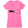 Ladies' Jersey Short-Sleeve Deep V-Neck T-Shirt Thumbnail