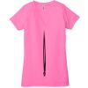 Ladies' Jersey Short-Sleeve Deep V-Neck T-Shirt Thumbnail