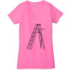 Ladies' Jersey Short-Sleeve Deep V-Neck T-Shirt Thumbnail
