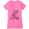 Ladies' Jersey Short-Sleeve Deep V-Neck T-Shirt Thumbnail