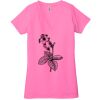 Ladies' Jersey Short-Sleeve Deep V-Neck T-Shirt Thumbnail