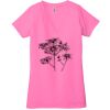 Ladies' Jersey Short-Sleeve Deep V-Neck T-Shirt Thumbnail