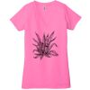 Ladies' Jersey Short-Sleeve Deep V-Neck T-Shirt Thumbnail