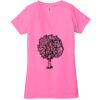 Ladies' Jersey Short-Sleeve Deep V-Neck T-Shirt Thumbnail