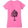 Ladies' Jersey Short-Sleeve Deep V-Neck T-Shirt Thumbnail