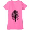 Ladies' Jersey Short-Sleeve Deep V-Neck T-Shirt Thumbnail