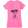 Ladies' Jersey Short-Sleeve Deep V-Neck T-Shirt Thumbnail
