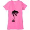 Ladies' Jersey Short-Sleeve Deep V-Neck T-Shirt Thumbnail