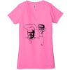 Ladies' Jersey Short-Sleeve Deep V-Neck T-Shirt Thumbnail