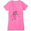 Ladies' Jersey Short-Sleeve Deep V-Neck T-Shirt Thumbnail