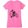 Ladies' Jersey Short-Sleeve Deep V-Neck T-Shirt Thumbnail