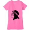 Ladies' Jersey Short-Sleeve Deep V-Neck T-Shirt Thumbnail