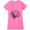 Ladies' Jersey Short-Sleeve Deep V-Neck T-Shirt Thumbnail
