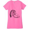 Ladies' Jersey Short-Sleeve Deep V-Neck T-Shirt Thumbnail