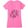 Ladies' Jersey Short-Sleeve Deep V-Neck T-Shirt Thumbnail