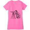 Ladies' Jersey Short-Sleeve Deep V-Neck T-Shirt Thumbnail