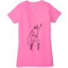 Ladies' Jersey Short-Sleeve Deep V-Neck T-Shirt Thumbnail