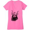Ladies' Jersey Short-Sleeve Deep V-Neck T-Shirt Thumbnail