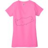 Ladies' Jersey Short-Sleeve Deep V-Neck T-Shirt Thumbnail