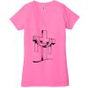 Ladies' Jersey Short-Sleeve Deep V-Neck T-Shirt Thumbnail