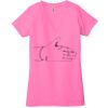 Ladies' Jersey Short-Sleeve Deep V-Neck T-Shirt Thumbnail