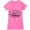 Ladies' Jersey Short-Sleeve Deep V-Neck T-Shirt Thumbnail