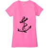 Ladies' Jersey Short-Sleeve Deep V-Neck T-Shirt Thumbnail