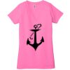 Ladies' Jersey Short-Sleeve Deep V-Neck T-Shirt Thumbnail