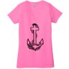 Ladies' Jersey Short-Sleeve Deep V-Neck T-Shirt Thumbnail