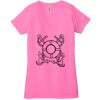 Ladies' Jersey Short-Sleeve Deep V-Neck T-Shirt Thumbnail