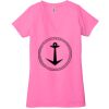 Ladies' Jersey Short-Sleeve Deep V-Neck T-Shirt Thumbnail