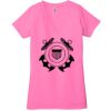 Ladies' Jersey Short-Sleeve Deep V-Neck T-Shirt Thumbnail