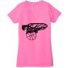 Ladies' Jersey Short-Sleeve Deep V-Neck T-Shirt Thumbnail