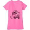 Ladies' Jersey Short-Sleeve Deep V-Neck T-Shirt Thumbnail