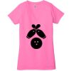 Ladies' Jersey Short-Sleeve Deep V-Neck T-Shirt Thumbnail