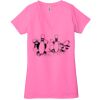 Ladies' Jersey Short-Sleeve Deep V-Neck T-Shirt Thumbnail