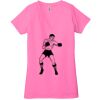 Ladies' Jersey Short-Sleeve Deep V-Neck T-Shirt Thumbnail