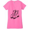 Ladies' Jersey Short-Sleeve Deep V-Neck T-Shirt Thumbnail