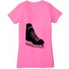 Ladies' Jersey Short-Sleeve Deep V-Neck T-Shirt Thumbnail
