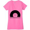 Ladies' Jersey Short-Sleeve Deep V-Neck T-Shirt Thumbnail