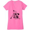 Ladies' Jersey Short-Sleeve Deep V-Neck T-Shirt Thumbnail