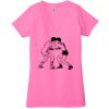 Ladies' Jersey Short-Sleeve Deep V-Neck T-Shirt Thumbnail