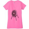 Ladies' Jersey Short-Sleeve Deep V-Neck T-Shirt Thumbnail