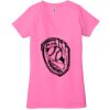 Ladies' Jersey Short-Sleeve Deep V-Neck T-Shirt Thumbnail
